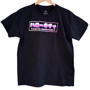 🌈 6/$60 Hello Kitty Sanrio Video Game Shirt Black Pink White Turquoise Size L